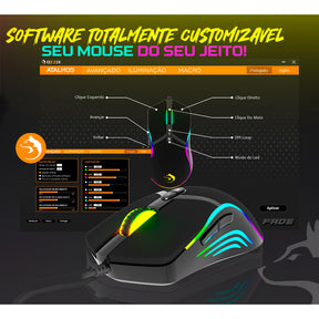 Mouse Gamer Ozzix - 8000DPI - e-CyberShop